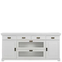 180x84x40 Weißes Sideboard - Landhaus modern - Akbelev