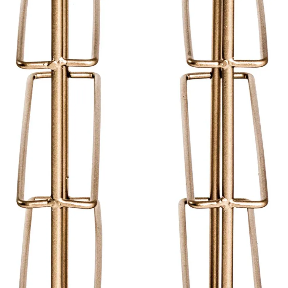 30x46x24 Weinregal aus Stahl in Gold - Loukan