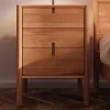 60x69x36 Wildbuche Nachtkommode geölt - Indrya