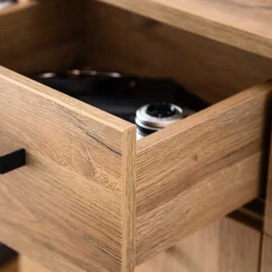 81x104x38 Wildeiche Dekor Kommode 2-türig - Truvisas