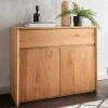 105x85x45 Wildeiche Kommode mit Schublade - Zandras