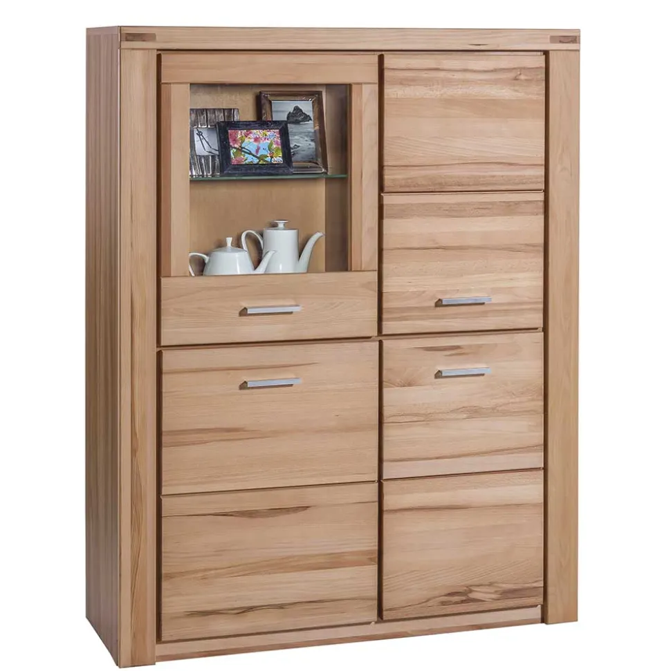 108x140x40 Wohnraum Highboard in Kernbuche - Uhelia