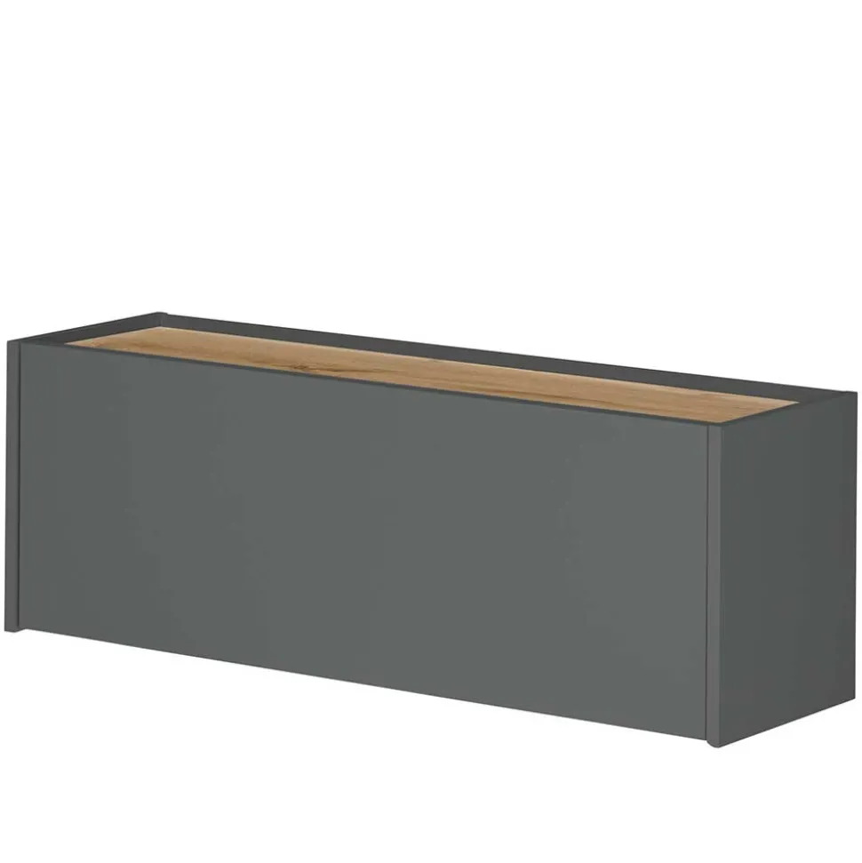 100x35x30 Wohnzimmer Hängeschrank mit Klappe - Ahilav