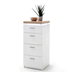 42x98x44 Wohnzimmer Hochkommode mit LED - Nusenia