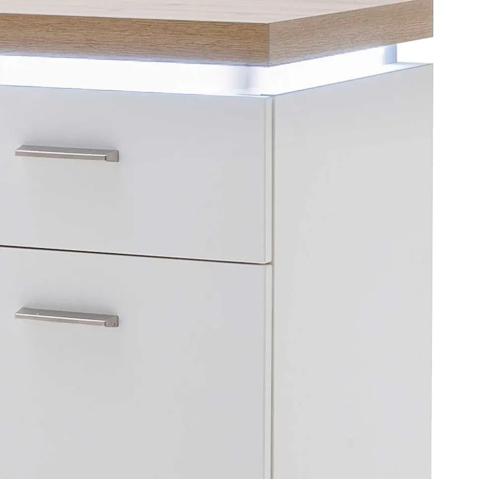 42x98x44 Wohnzimmer Hochkommode mit LED - Nusenia