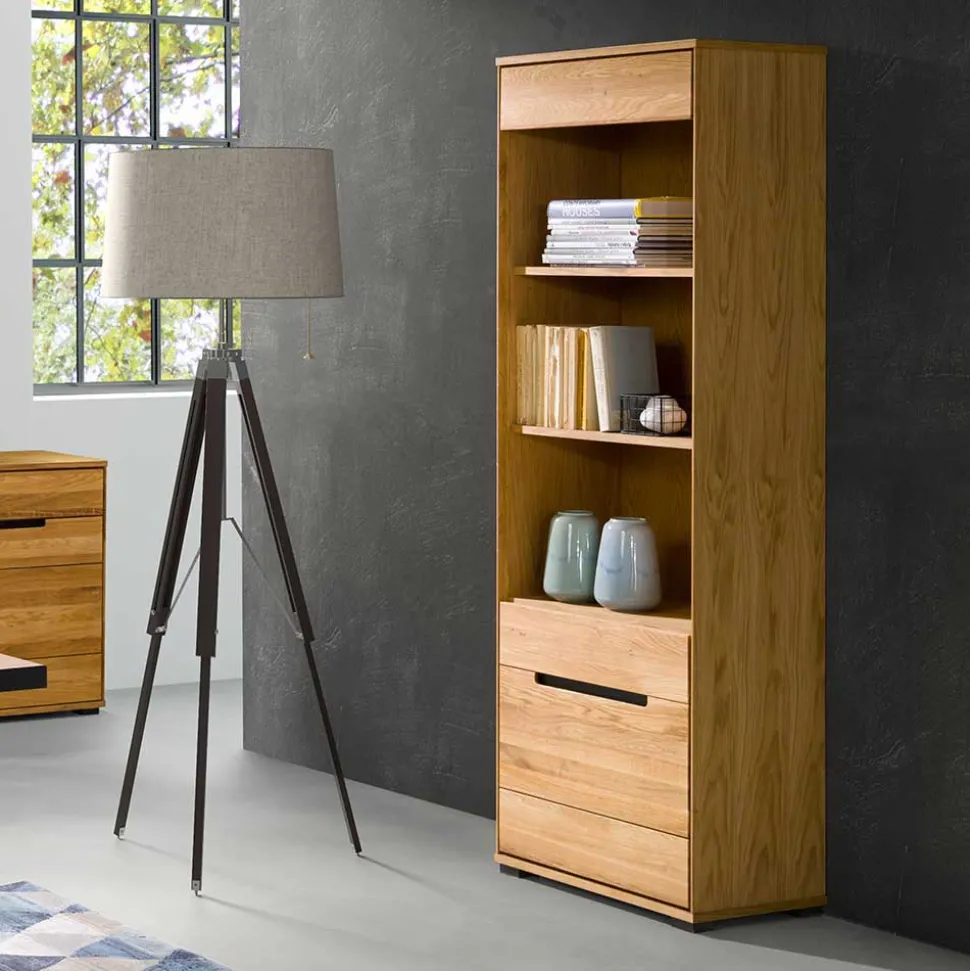 63x197x41 Wohnzimmer Regal mit 3 Fächern & Tür - Sennya