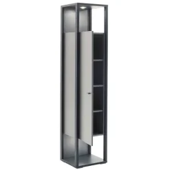 40x178x37 Wohnzimmer Schrank in Grau & Anthrazit - Ridona I