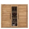 160x141x40 Wohnzimmerschrank mit Glaseinsatz - Nelenia