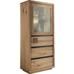 65x148x40 Wohnzimmerschrank mit Glastür - Embleys