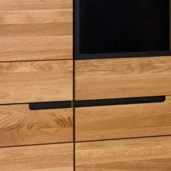 102x197x42 Wohnzimmerschrank mit Glas - 4-türig - Sennya
