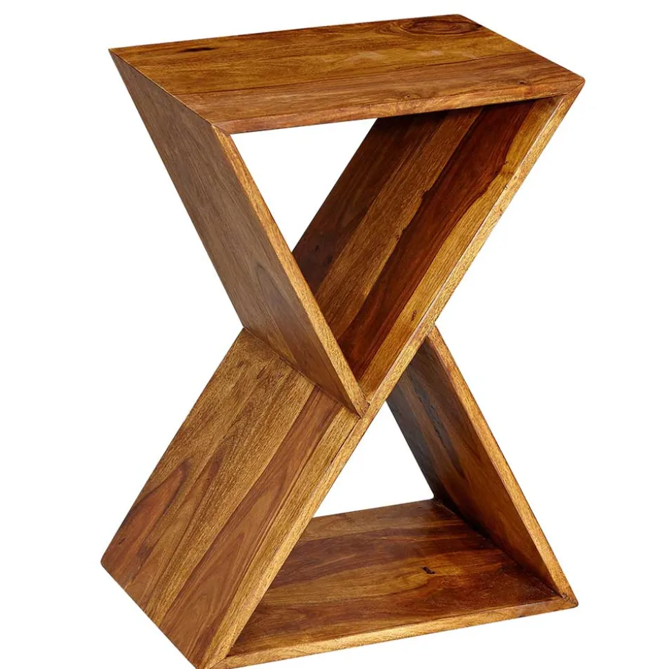 43x60x30 X Design Couchisch aus Sheesham Massivholz - Andarina