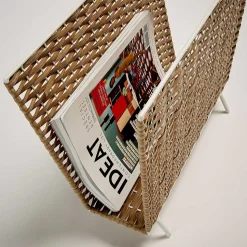 42x35x20 Zeitungsständer aus Kunstrattan Beige - Julesta