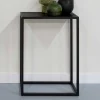 66x90x30cm Konsolentisch in Schwarz - Etienne