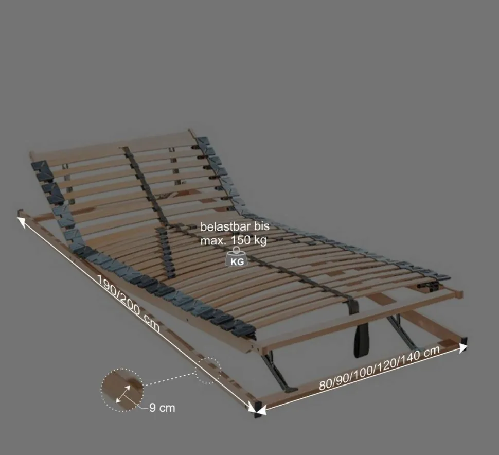XXL Lattenrost bis 150 kg belastbar - Babacco