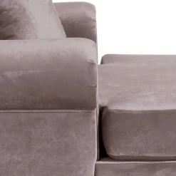 XXL Ohrenbackensessel in Rosa Samtvelours - Scolari