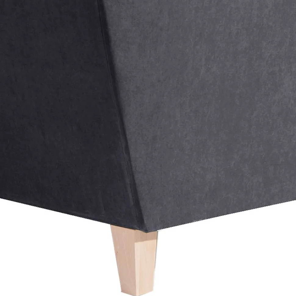 XXL Velours Sessel in Anthrazit - Renero