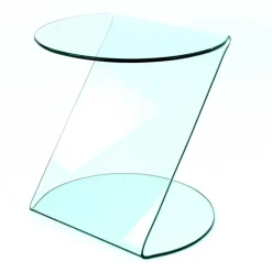 Z-Design Beistelltisch aus Sicherheitsglas - Melma