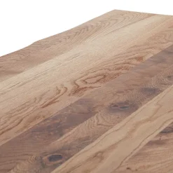 Zerreiche Tisch mit Naturkante und X-Füßen - Yelna