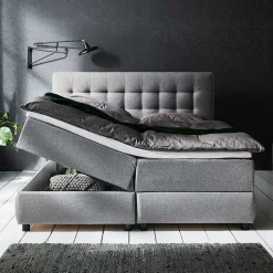 7-Zonen-TTF-Polsterbett mit Topper und Stauraum - Medan