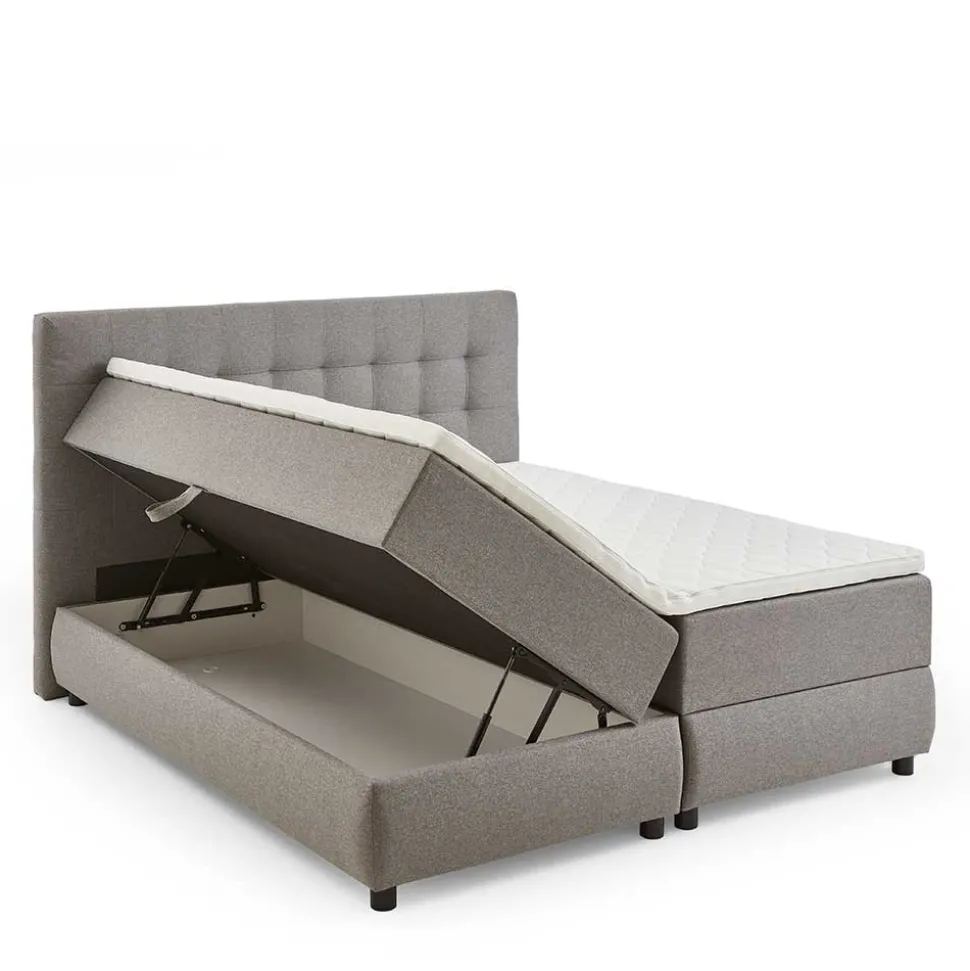 7-Zonen-TTF-Polsterbett mit Topper und Stauraum - Medan