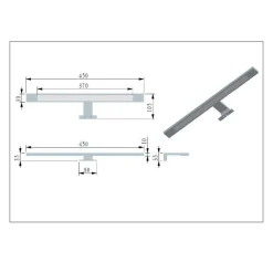 Zweifach-Waschtisch und Spiegelschrank - Crystoga (zweiteilig)