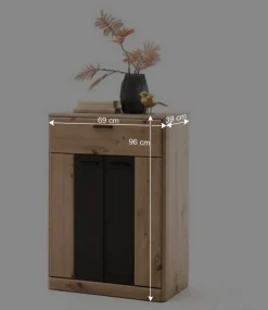 Zweifarbige Flurmöbel im Set - Larinca (fünfteilig)