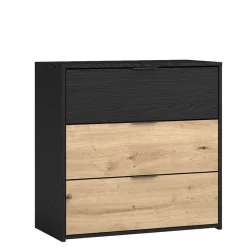 Zweifarbige Kommode in Holzoptik - Ortasta