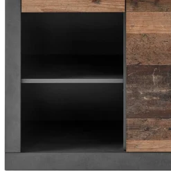 Zweifarbige TV Wohnwand Kombi - Timuras (dreiteilig)