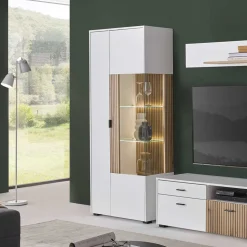Zweifarbige Wohnzimmervitrine modern - Nenaloro