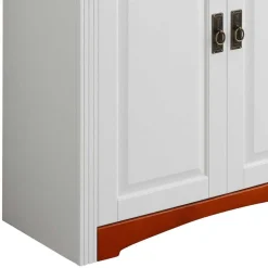 Zweifarbiges Landhaus Vertiko mit Spiegel - Beapta