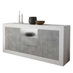 Zweifarbiges Sideboard mit offenem Fach - Niris