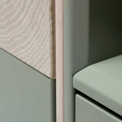 Zweifarbiges TV Board mit Gerätefach - Ajevos