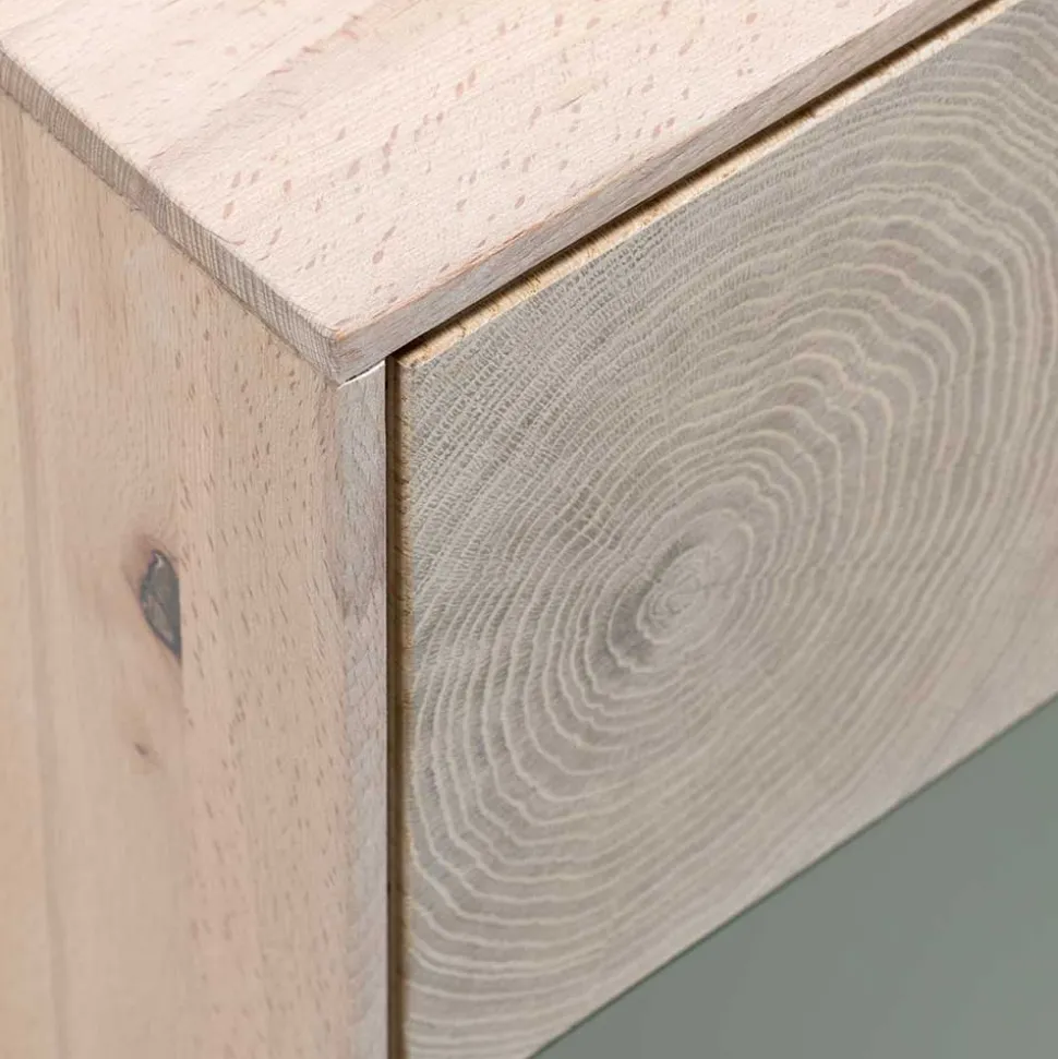 Zweifarbiges TV Board mit Gerätefach - Ajevos