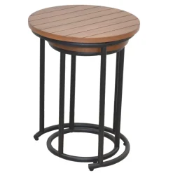 Zweisatztisch in Walnuss Braun - Elefontra (zweiteilig)