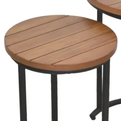 Zweisatztisch in Walnuss Braun - Elefontra (zweiteilig)