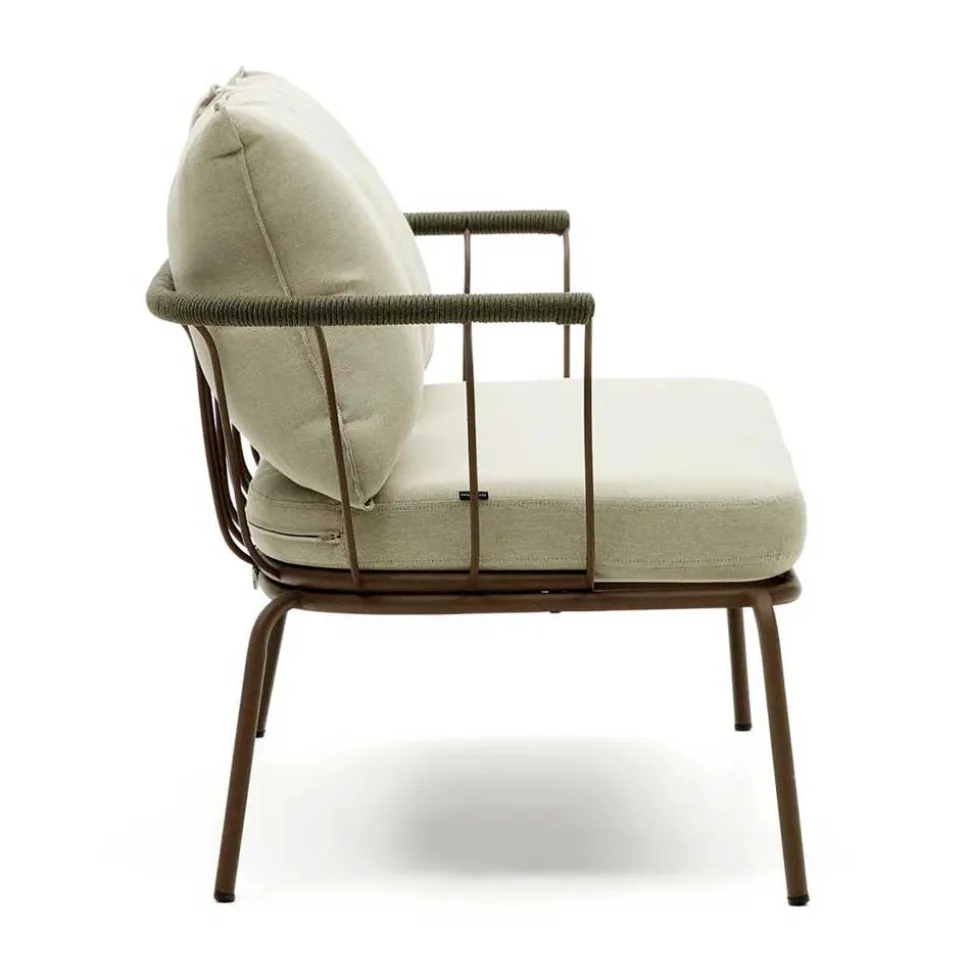 Zweisitzer Gartensofa in Braun - Ragusca