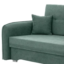 Zweisitzer Schlafsofa in Mintgrün Velours - Ronn
