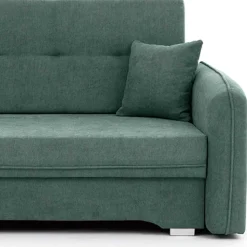 Zweisitzer Schlafsofa in Mintgrün Velours - Ronn