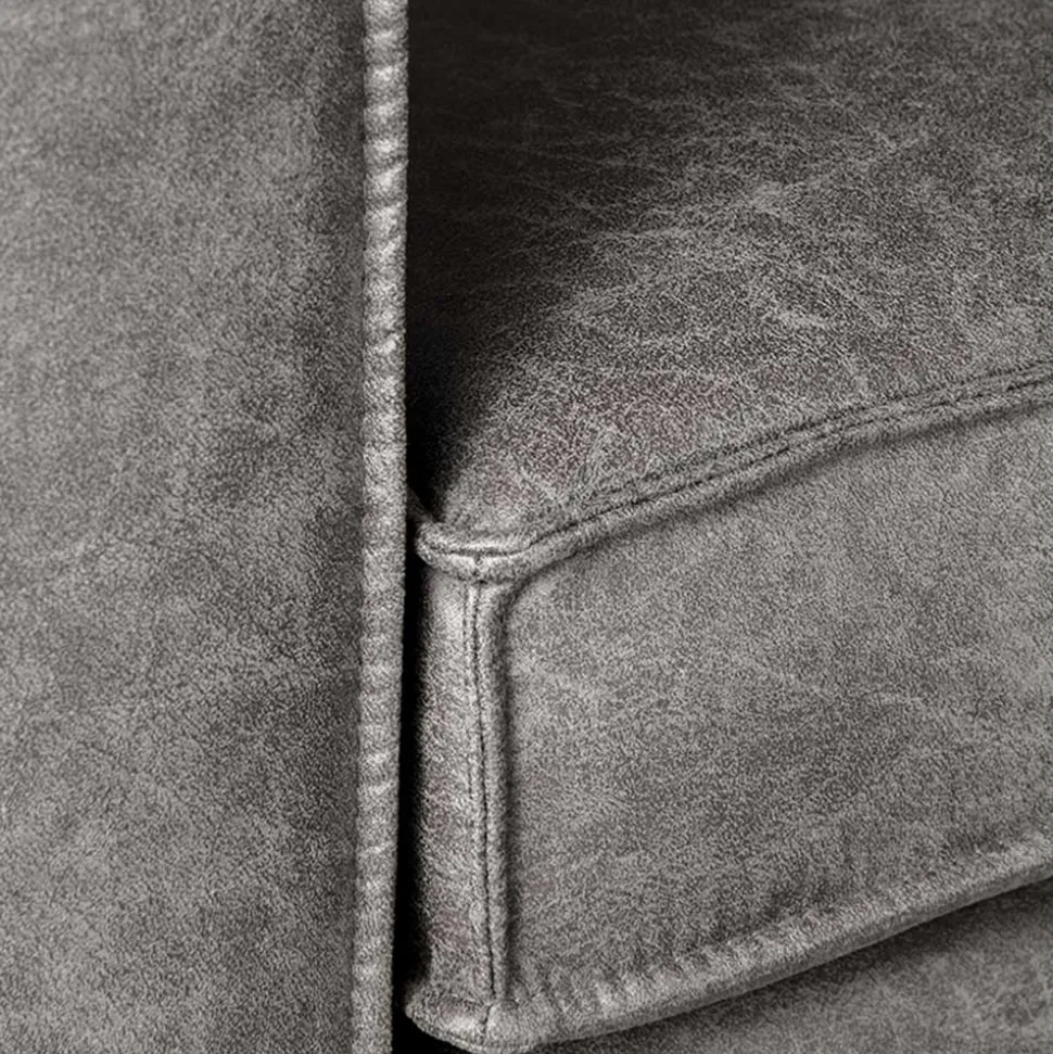 Zweisitzer Wohnzimmer Sofa mit Kufen aus Metall - Comoto