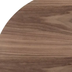 Zylinder Wohnzimmertisch in Walnuss Furnier - Mateon